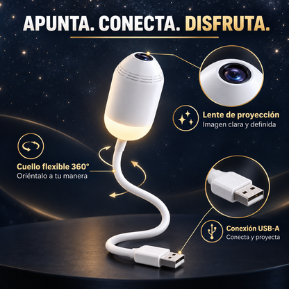 Glimo — Proyector de Galaxia y Cielo Estrellado